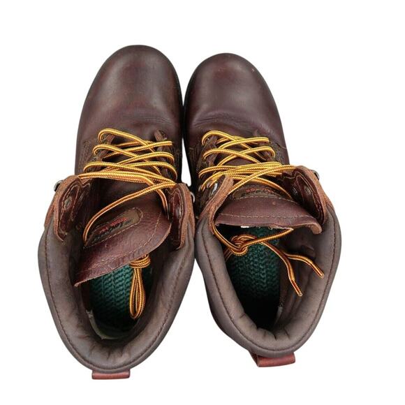 LaCrosse Shoes Mens 7.5 Work Boots Steel Toe Leather Mid Lace Up Slip Resistant main image 6
